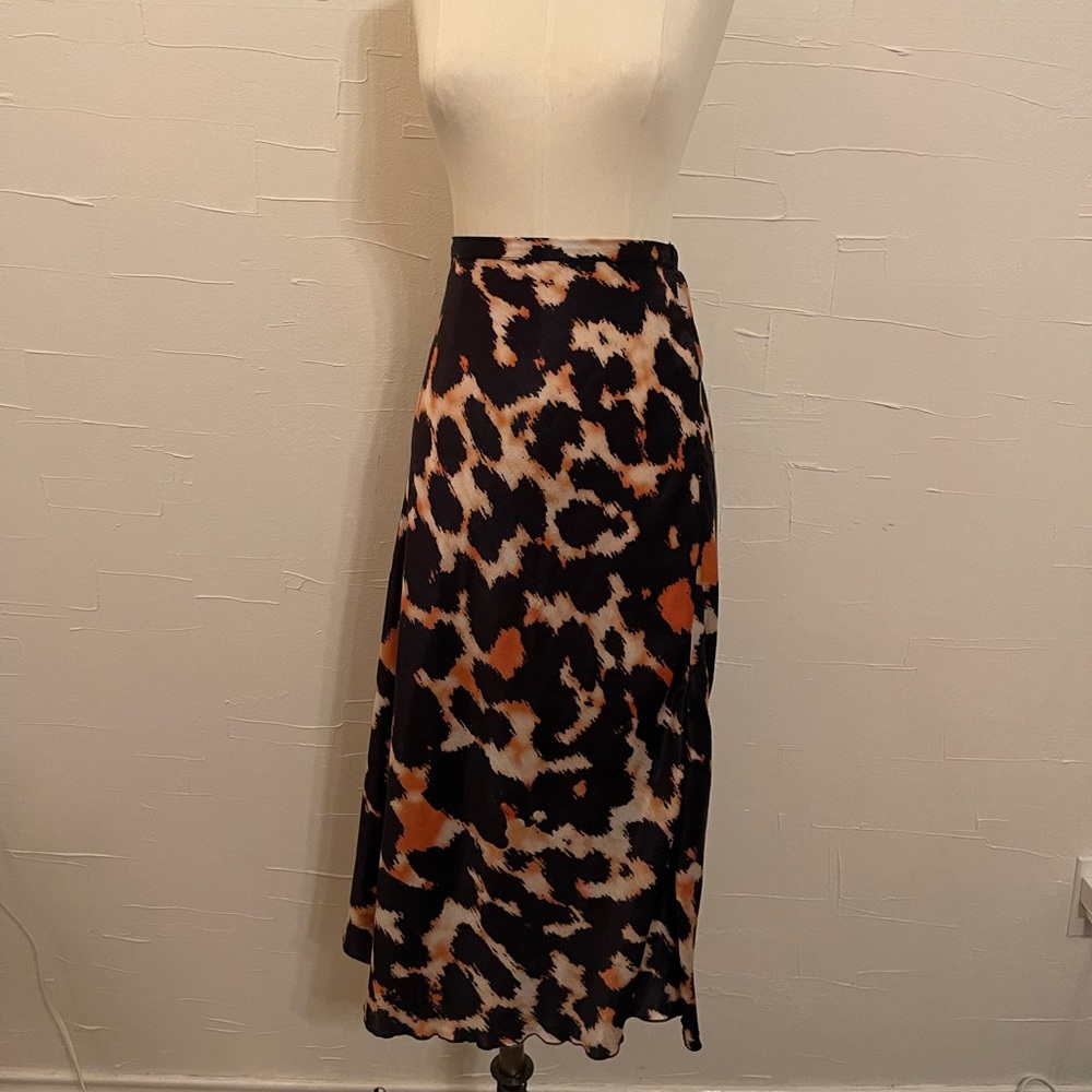 Free People Animal Print Maxi Skirt